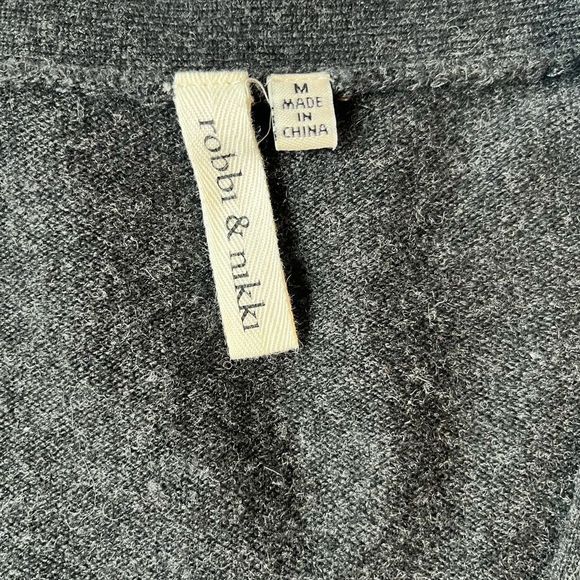 Robbi & Nikki Wool Cardigan M Black Sequined Sweater - Picture 6 of 13